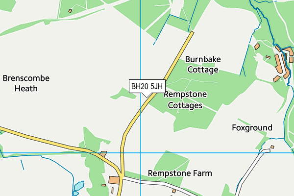 BH20 5JH map - OS VectorMap District (Ordnance Survey)