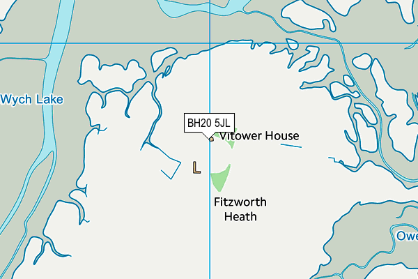 BH20 5JL map - OS VectorMap District (Ordnance Survey)