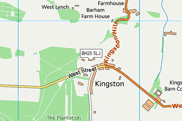 BH20 5LJ map - OS VectorMap District (Ordnance Survey)