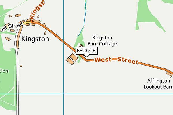 BH20 5LR map - OS VectorMap District (Ordnance Survey)