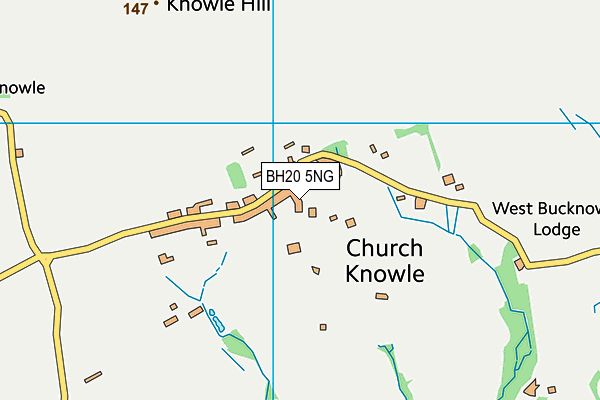 BH20 5NG map - OS VectorMap District (Ordnance Survey)