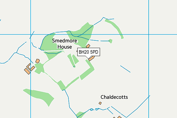 BH20 5PD map - OS VectorMap District (Ordnance Survey)