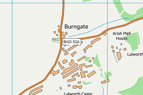 BH20 5QA map - OS VectorMap District (Ordnance Survey)