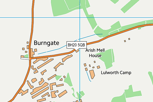 BH20 5QB map - OS VectorMap District (Ordnance Survey)