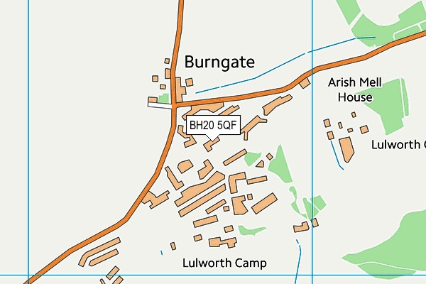 BH20 5QF map - OS VectorMap District (Ordnance Survey)