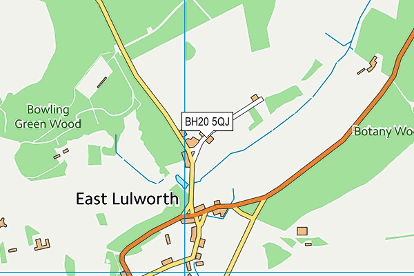 East Lulworth Sports Field (Closed) map (BH20 5QJ) - OS VectorMap District (Ordnance Survey)
