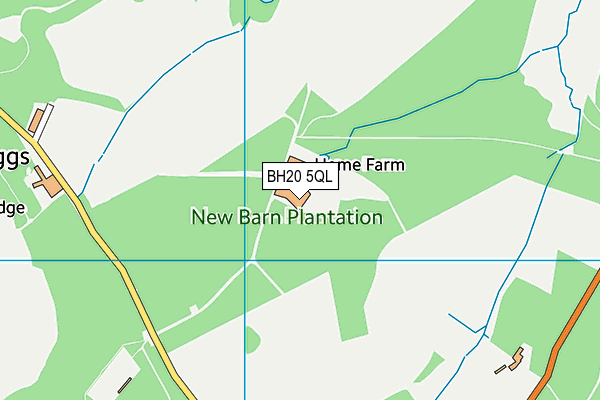 BH20 5QL map - OS VectorMap District (Ordnance Survey)