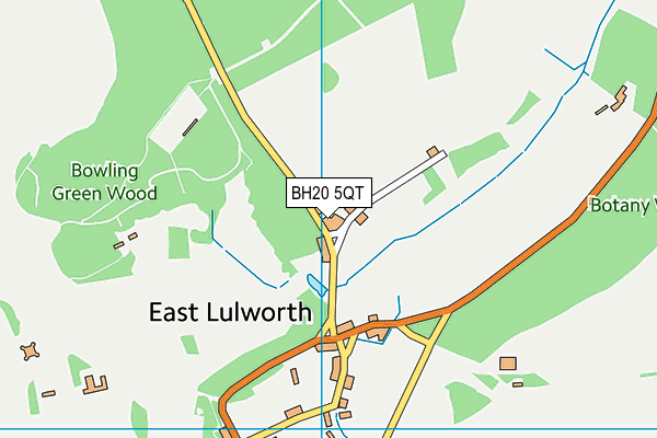 BH20 5QT map - OS VectorMap District (Ordnance Survey)
