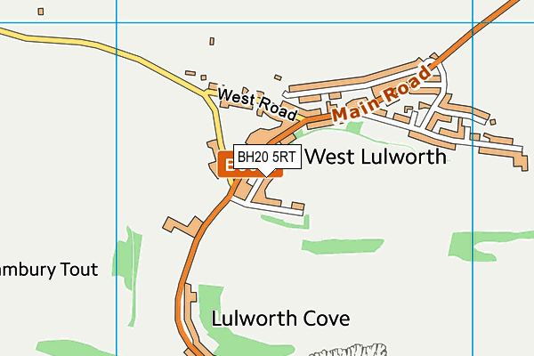 BH20 5RT map - OS VectorMap District (Ordnance Survey)