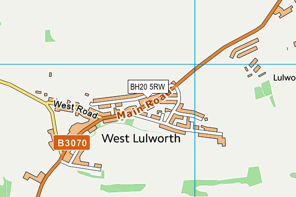 BH20 5RW map - OS VectorMap District (Ordnance Survey)