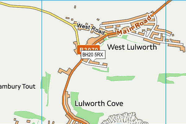 BH20 5RX map - OS VectorMap District (Ordnance Survey)