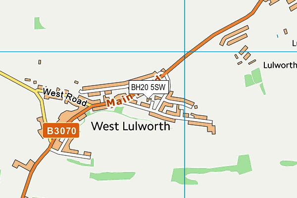 BH20 5SW map - OS VectorMap District (Ordnance Survey)