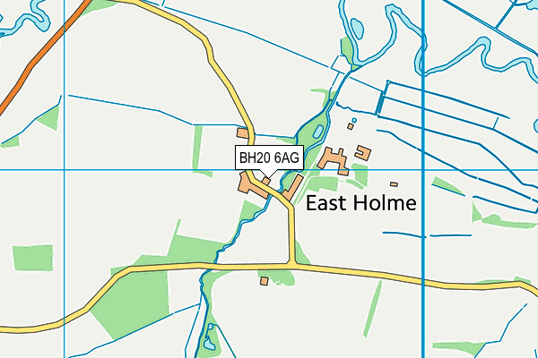 BH20 6AG map - OS VectorMap District (Ordnance Survey)
