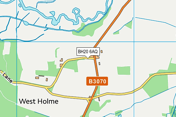 BH20 6AQ map - OS VectorMap District (Ordnance Survey)