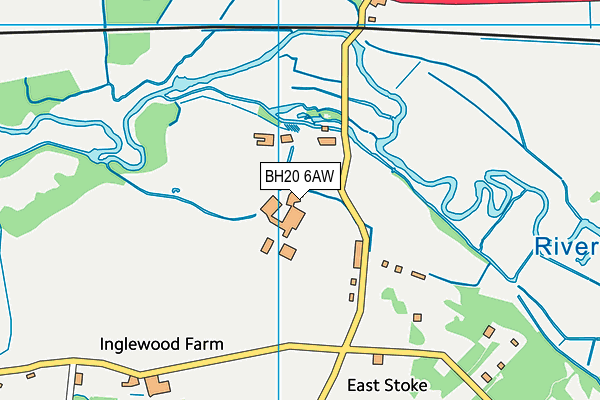 BH20 6AW map - OS VectorMap District (Ordnance Survey)