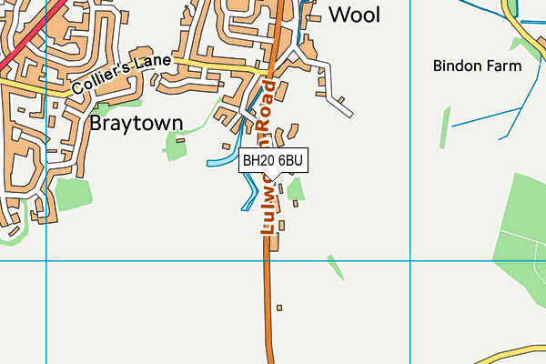 BH20 6BU map - OS VectorMap District (Ordnance Survey)