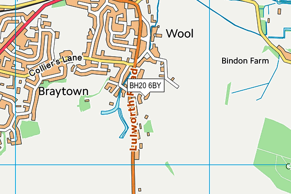 BH20 6BY map - OS VectorMap District (Ordnance Survey)