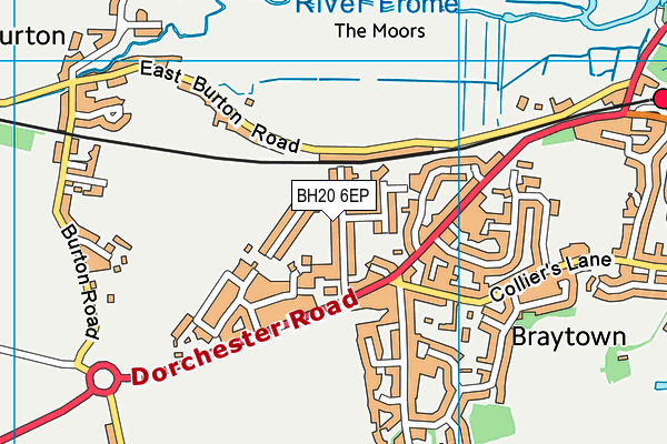 BH20 6EP map - OS VectorMap District (Ordnance Survey)