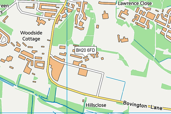 BH20 6FD map - OS VectorMap District (Ordnance Survey)