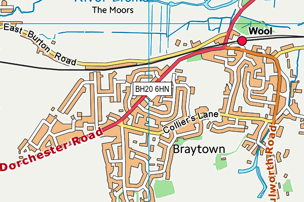 BH20 6HN map - OS VectorMap District (Ordnance Survey)