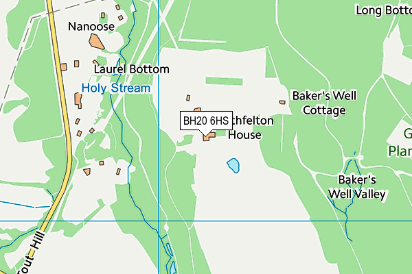 BH20 6HS map - OS VectorMap District (Ordnance Survey)
