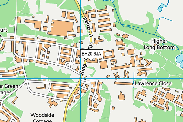 Bovington Garrison map (BH20 6JA) - OS VectorMap District (Ordnance Survey)