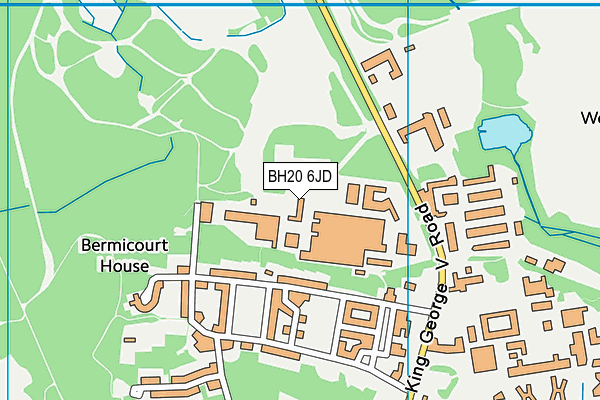 BH20 6JD map - OS VectorMap District (Ordnance Survey)