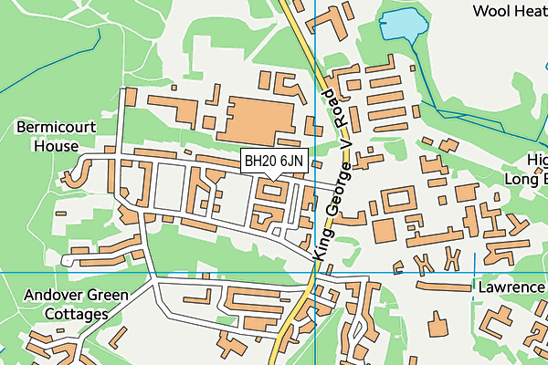 BH20 6JN map - OS VectorMap District (Ordnance Survey)