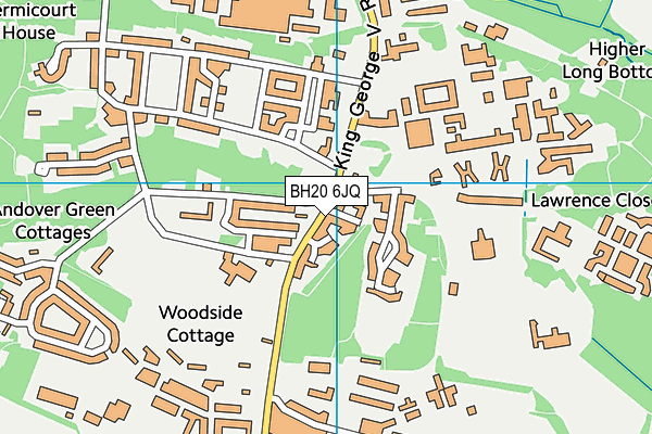 BH20 6JQ map - OS VectorMap District (Ordnance Survey)