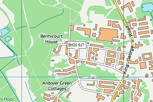BH20 6JT map - OS VectorMap District (Ordnance Survey)