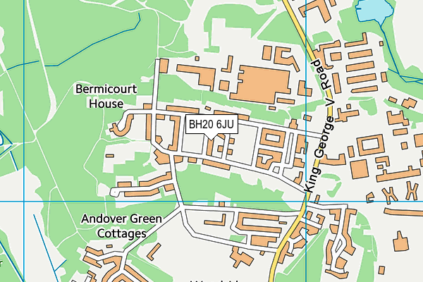 BH20 6JU map - OS VectorMap District (Ordnance Survey)
