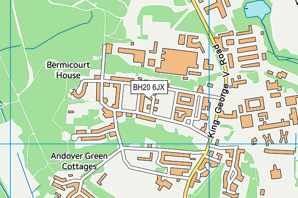 BH20 6JX map - OS VectorMap District (Ordnance Survey)