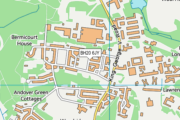 BH20 6JY map - OS VectorMap District (Ordnance Survey)