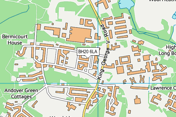 BH20 6LA map - OS VectorMap District (Ordnance Survey)