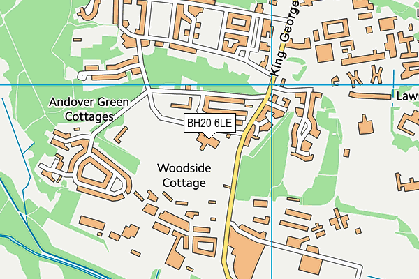 Bovington Academy map (BH20 6LE) - OS VectorMap District (Ordnance Survey)