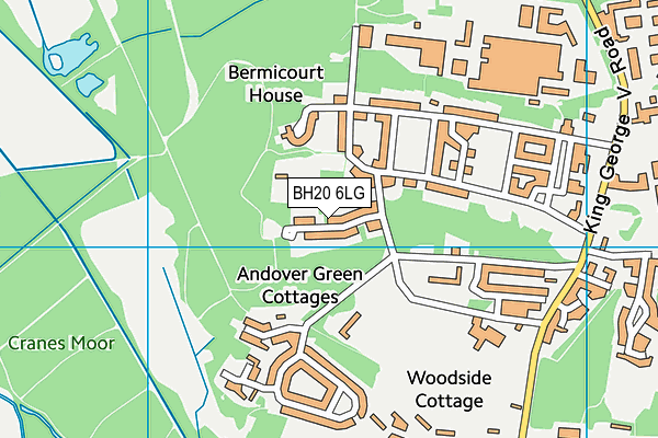 BH20 6LG map - OS VectorMap District (Ordnance Survey)