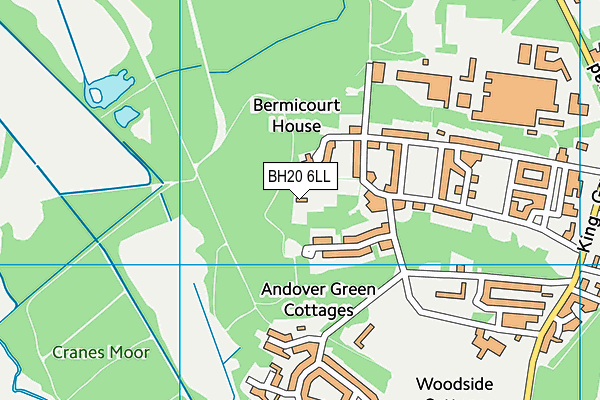 BH20 6LL map - OS VectorMap District (Ordnance Survey)
