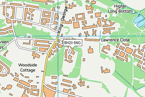 BH20 6NG map - OS VectorMap District (Ordnance Survey)