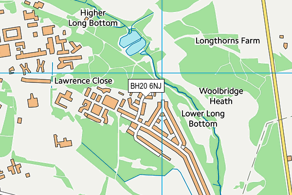 BH20 6NJ map - OS VectorMap District (Ordnance Survey)