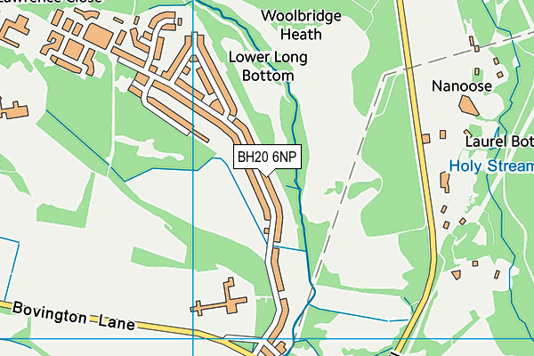 BH20 6NP map - OS VectorMap District (Ordnance Survey)