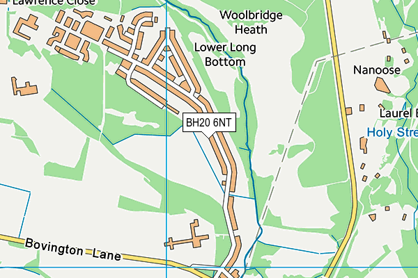 BH20 6NT map - OS VectorMap District (Ordnance Survey)