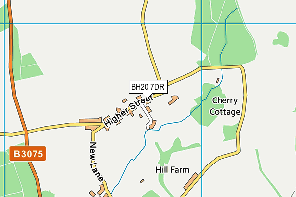 BH20 7DR map - OS VectorMap District (Ordnance Survey)