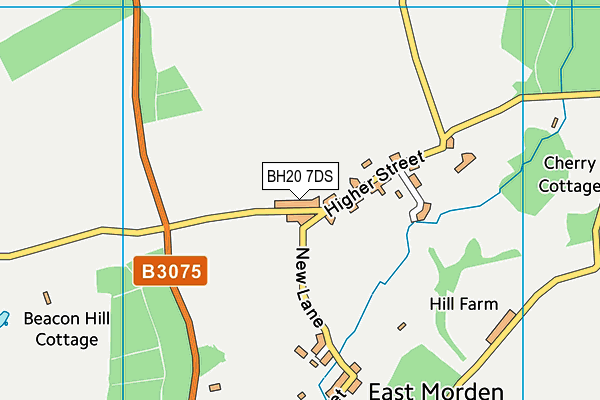 BH20 7DS map - OS VectorMap District (Ordnance Survey)