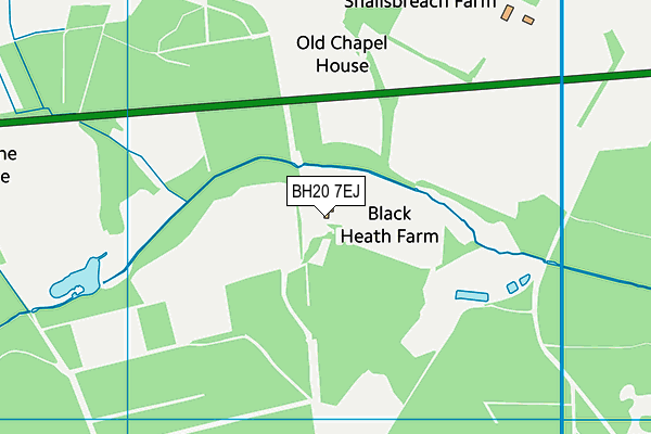 BH20 7EJ map - OS VectorMap District (Ordnance Survey)