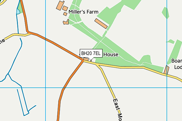 BH20 7EL map - OS VectorMap District (Ordnance Survey)