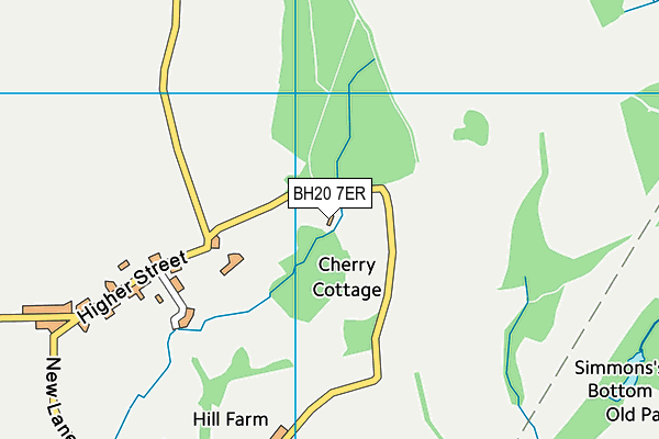 BH20 7ER map - OS VectorMap District (Ordnance Survey)