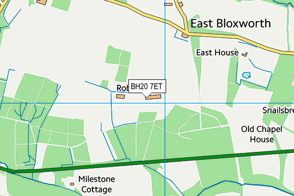 BH20 7ET map - OS VectorMap District (Ordnance Survey)