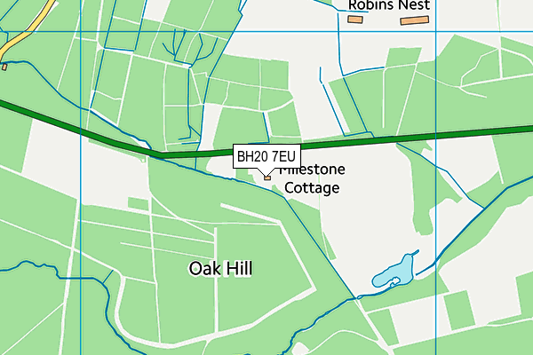 BH20 7EU map - OS VectorMap District (Ordnance Survey)