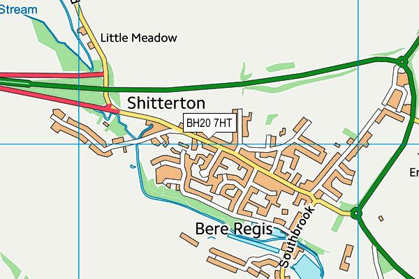 BH20 7HT map - OS VectorMap District (Ordnance Survey)