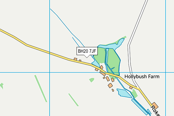 BH20 7JF map - OS VectorMap District (Ordnance Survey)